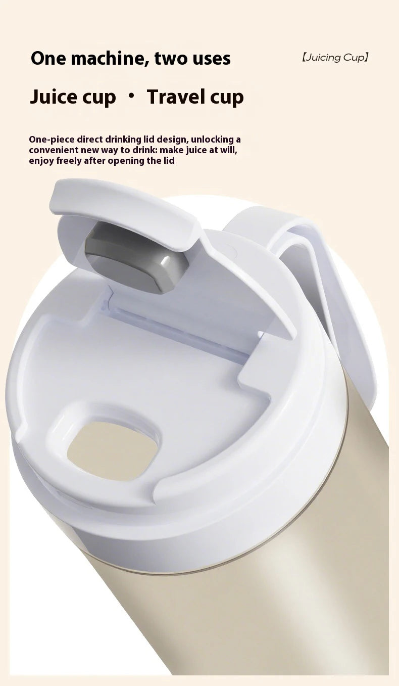 Liquidificador Portátil USB Recarregável 500ml: 3 Níveis de Potência