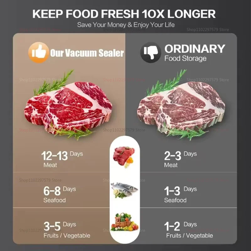 Seladora a Vácuo Profissional 30cm: Para Alimentos Secos e Úmidos