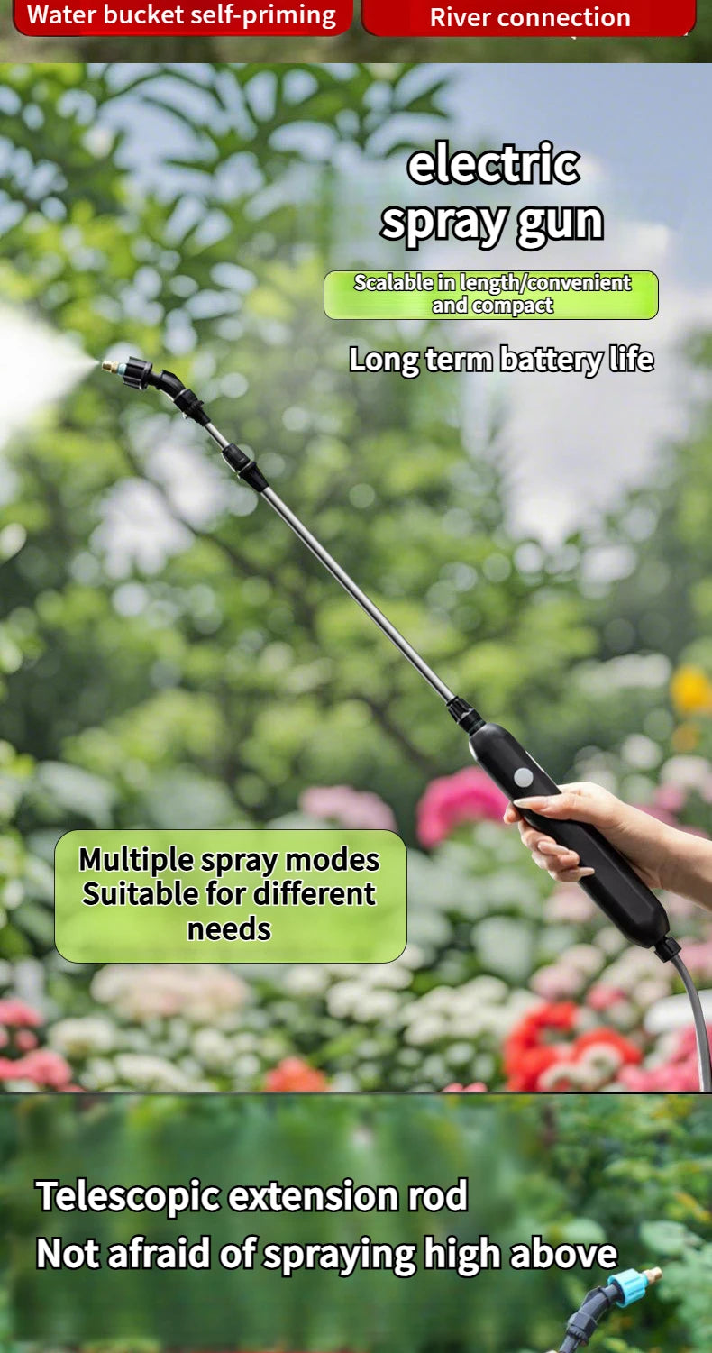 Pulverizador Elétrico para Jardinagem - Ferramenta de Jardim de Alta Pressão