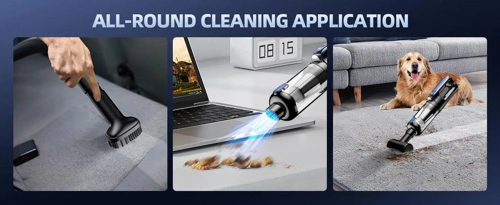 Mini Aspirador e Soprador Sem Fio 18000PA (Motor Brushless)