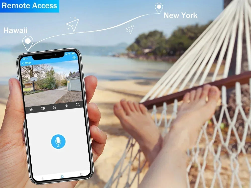 Câmera de Segurança Externa Wifi Yoosee 5MP com Visão Noturna Colorida