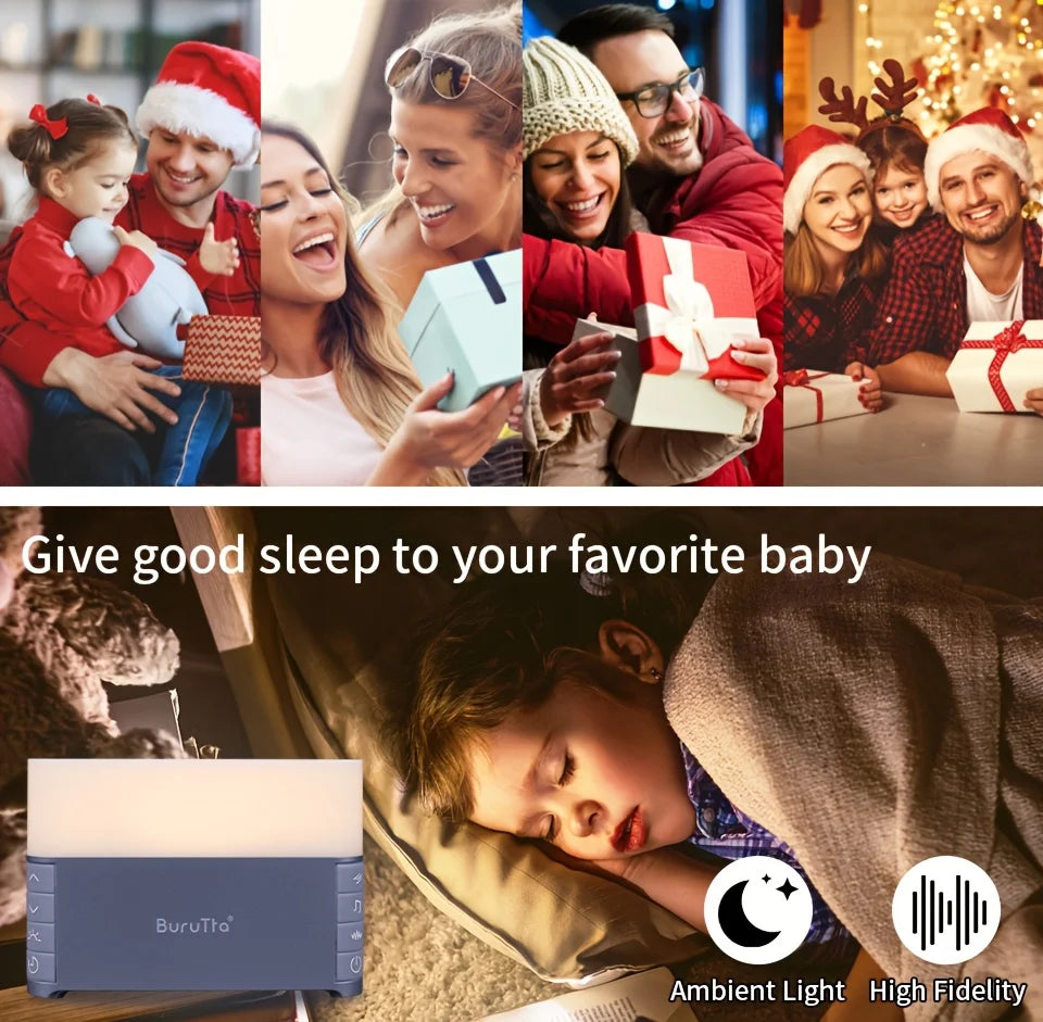 Caixa de Som Relaxante com 39 Sons Calmantes e Temporizador