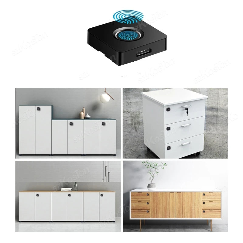 Fechadura Biométrica Inteligente para Gavetas e Armários