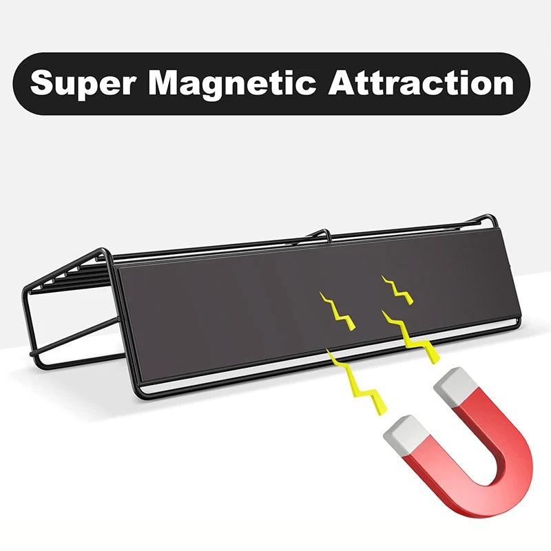 Kit com 2 Prateleiras Magnéticas para Geladeira e Cozinha