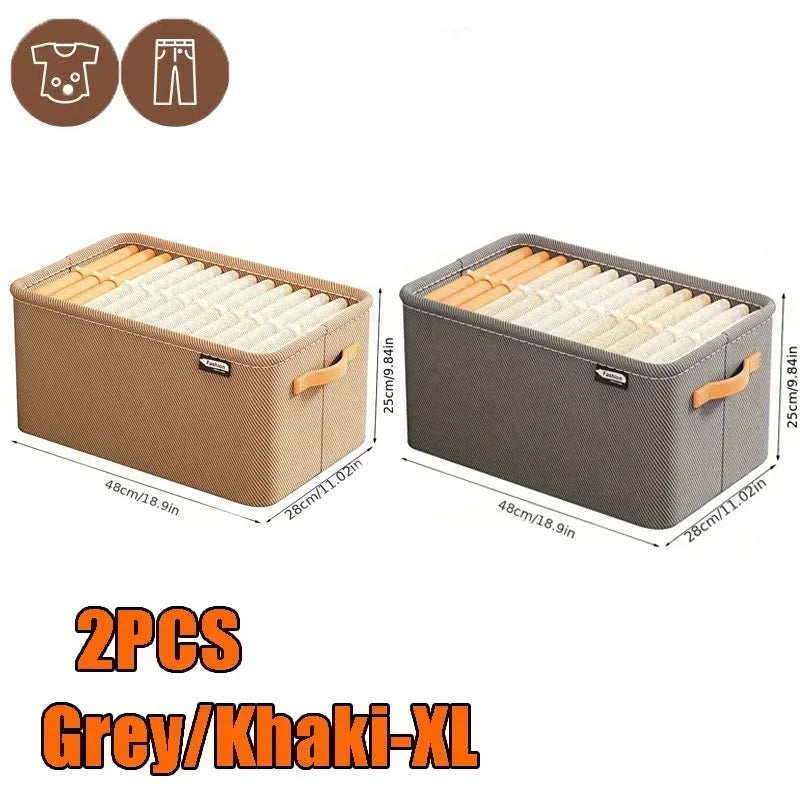 Kit Organizador de Gavetas Dobrável para Organizar Guarda-Roupa e Closet