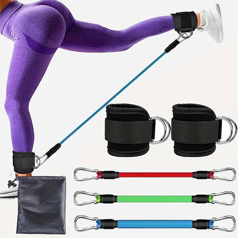 Kit Elásticos de Resistência para Treino Funcional em Casa